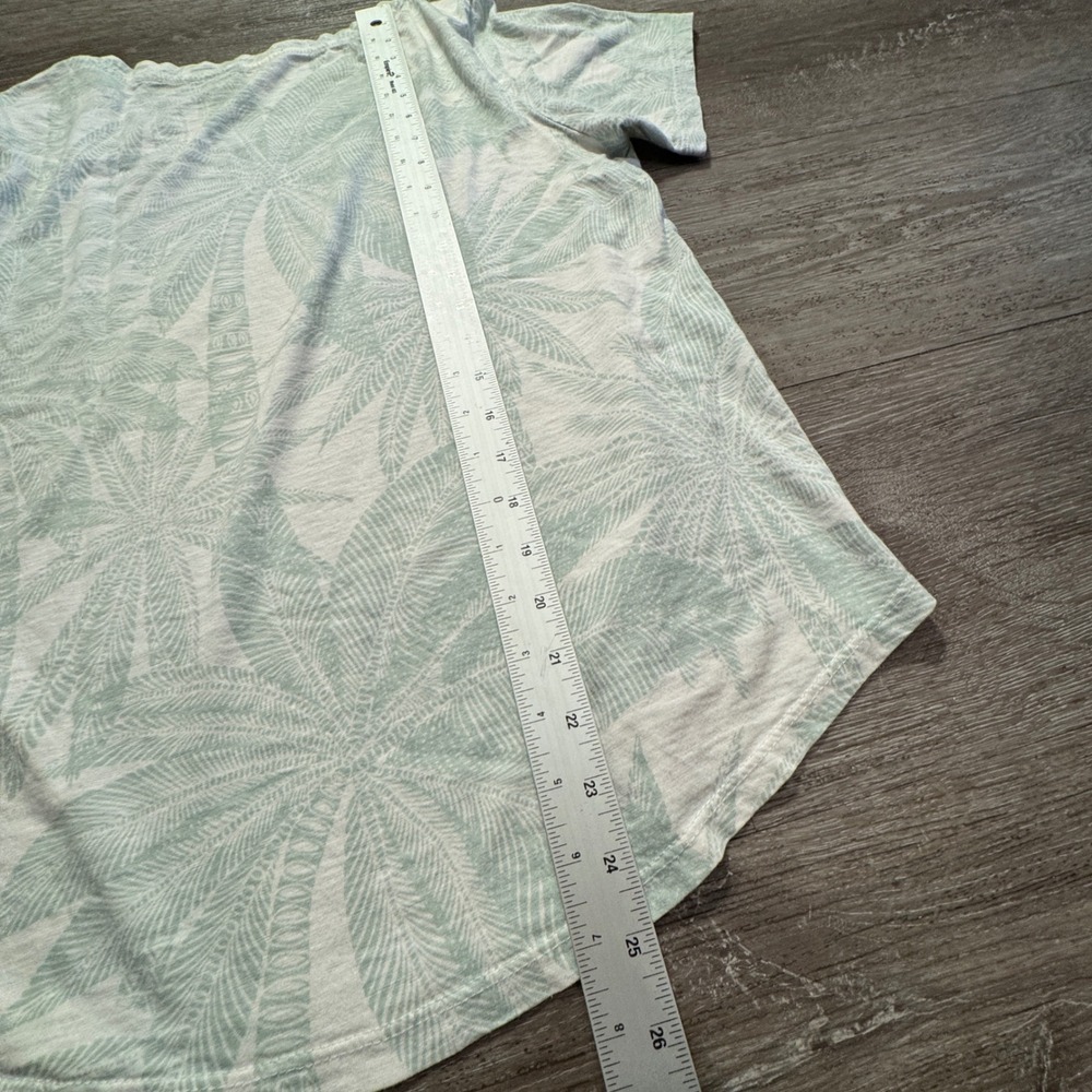 Marine Layer Shirt Womens M Green Supima Cotton Palm Tree Beach Vacation Tee - Picture 5 of 7